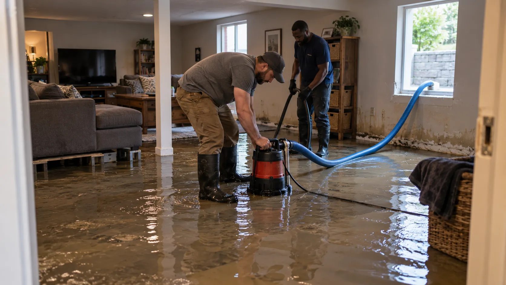 Flooded Basement Cleanup in West Palm Beach, FL